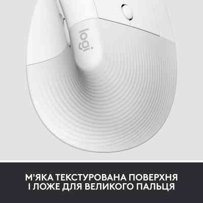 Мишка Logitech Lift Vertical Ergonomic Wireless/Bluetooth for Business Off-white (910-006496) Вінниця
