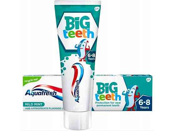 Зубна паста дитяча 75мл (Мої великі зубки /6-8 років) ТМ AQUAFRESH Київ
