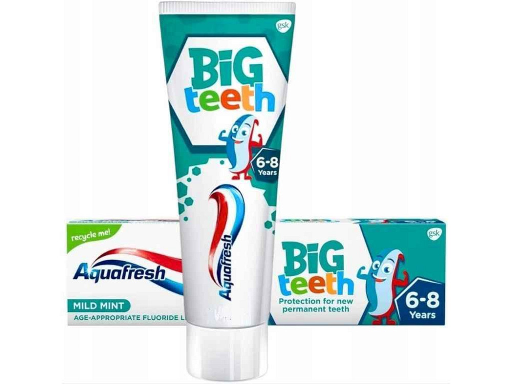 Зубна паста дитяча 75мл (Мої великі зубки /6-8 років) ТМ AQUAFRESH Київ - фото 1