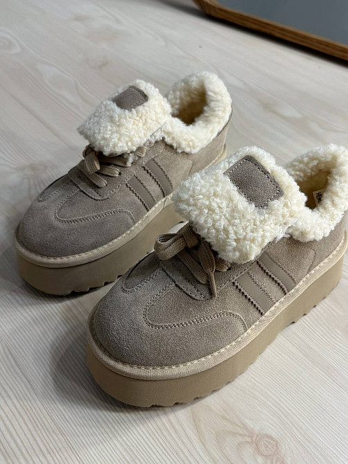 Черевики жіночі Hengji 009-3 уггі замшеві на хутрі бежеві, 40, 25 см Київ - фото 15