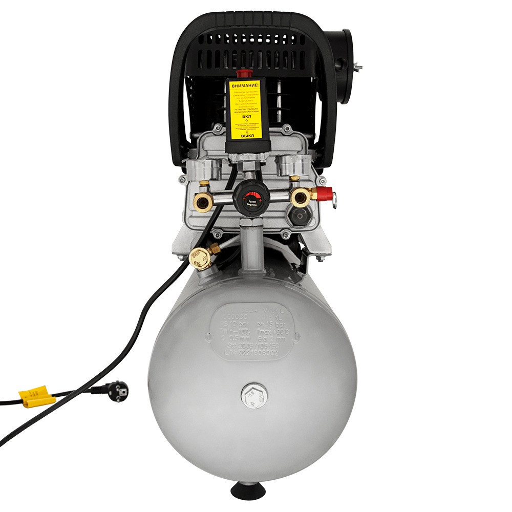 Компрессор одноцилиндровый 1.8кВт 230л/мин 8бар 24л (2 крана) SIGMA (7043131) Ровно - изображение 4