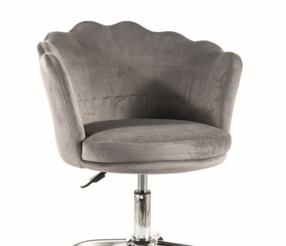 Крісло поворотне ROSE VELVET сіре BL.14 Киев