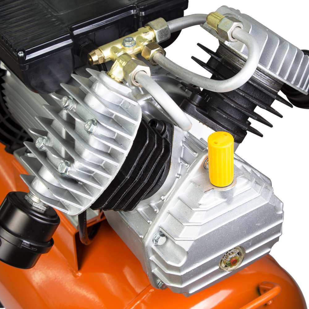 Grad Компрессор двухцилиндровый (V) 2.5кВт 435л/мин 8бар 50л (2 крана) GRAD (7043945) Коломия - фото 7