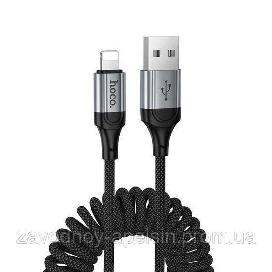 USB lightning Кабель витой в авто (пружина) Одесса - изображение 1