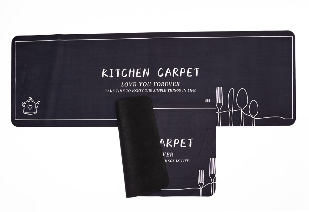 Набор кухонных ковриков 2 шт противоскользящие влагостойкие HP-42-14B Киев - изображение 3
