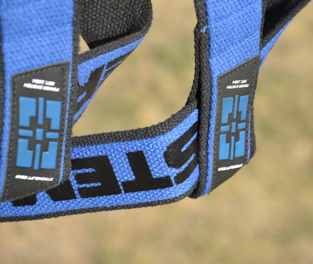 Лямки для тяги Power System PS-3401 Lifting Straps Duplex Black/Blue Кам'янське - фото 8