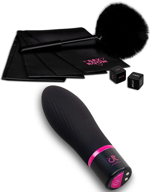 Набір девайсів для ігор Dream Toys Sex Room Vibe Kit, 6 предметів, чорний/рожевий Sex Aura Київ - фото 2