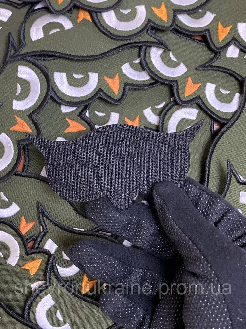 Шеврон очі сови (Форма контурна. На липучці) Розмір 10x5см Київ - фото 7