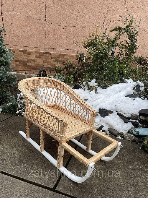 Санки  из лозы плетеные Киев - изображение 4