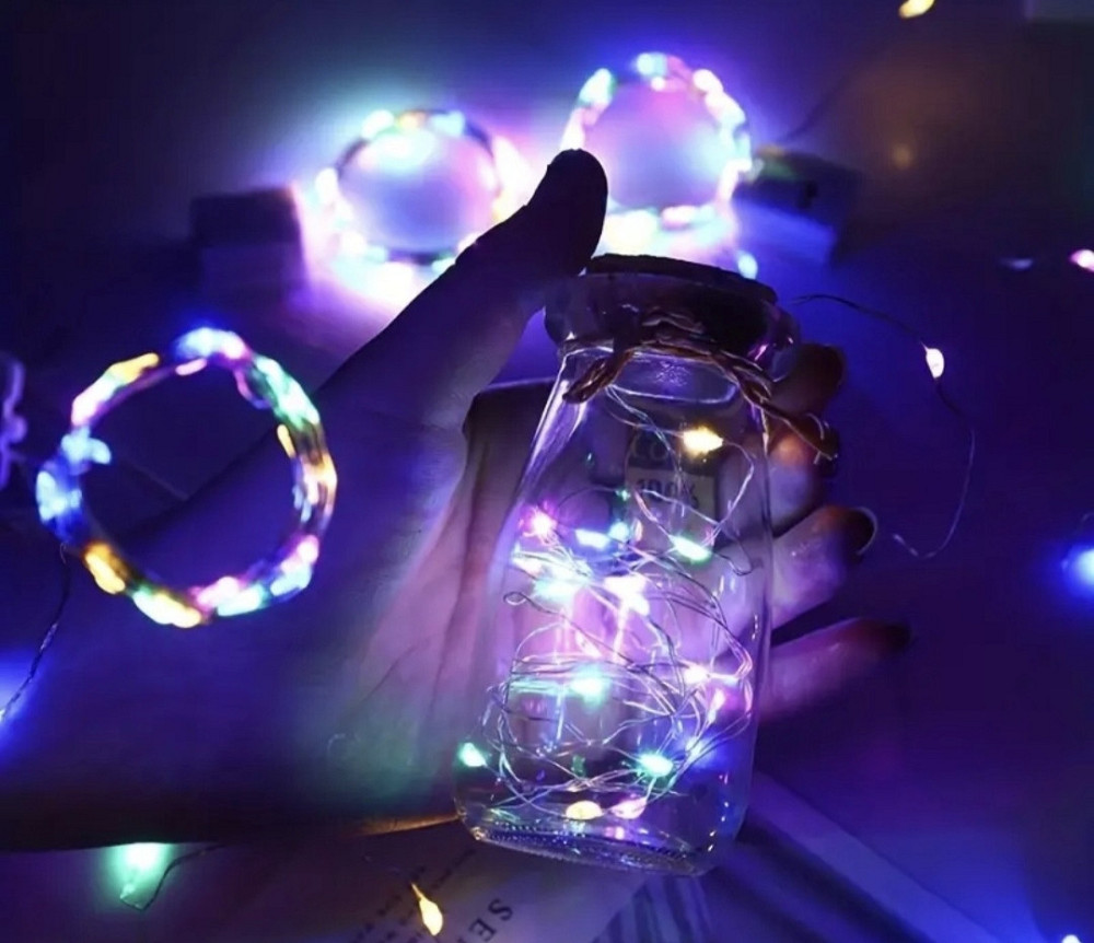 Гірлянда Роса 2 м 20 led на батарейках (Різнокольоровий) Сміла - фото 3