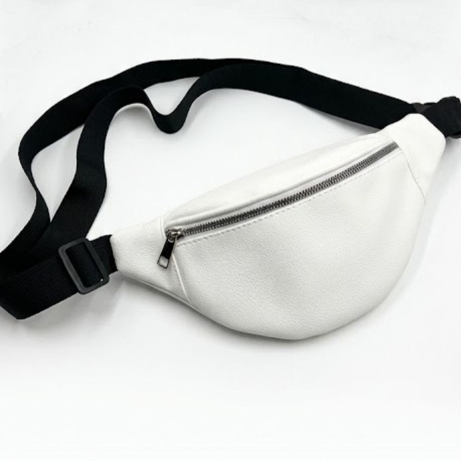 Сумка женская бананка белая поясная сумка Киев - изображение 4