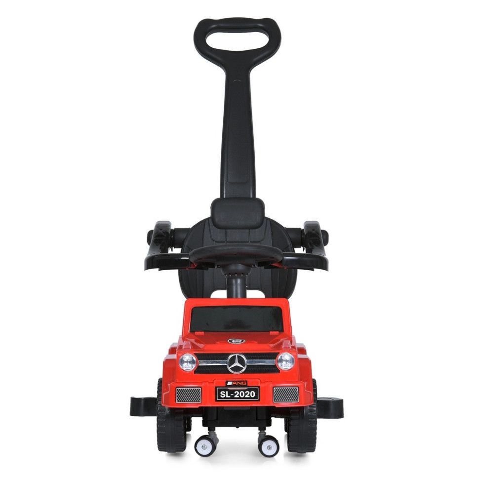 Дитяча каталка-толокар M 5043L-3 червоний, з батьківською ручкою Вінниця - фото 3