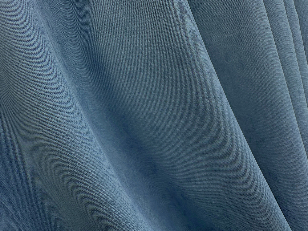 Комплект готовых штор VR-Textil Микровелюр Petek № 1489ш Серо-голубой 150х290 см 2 шт (33-0362) Киев - изображение 14