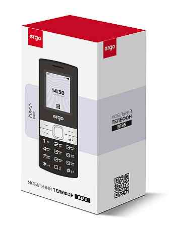 Мобільний телефон ERGO B185 Dual Sim Black (7137267) Київ