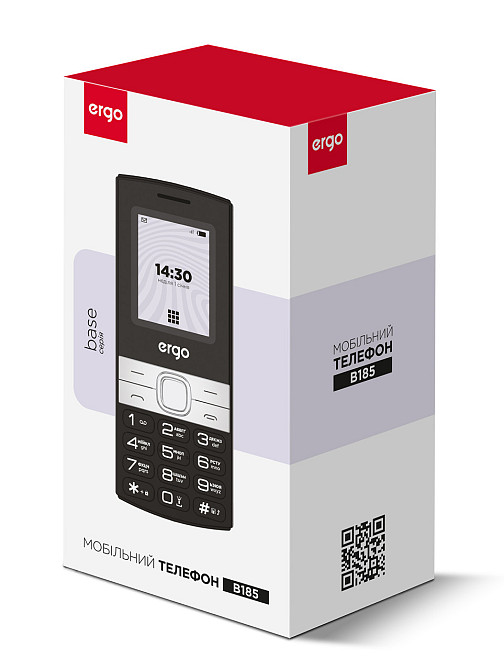 Мобильный телефон ERGO B185 Dual Sim Black (7137267) Киев - изображение 4