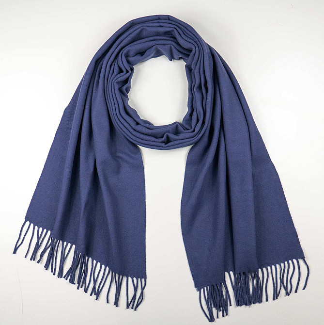 Шарф женский кашемировый 50х200 SAFALANO темно-синий Сумы - изображение 1