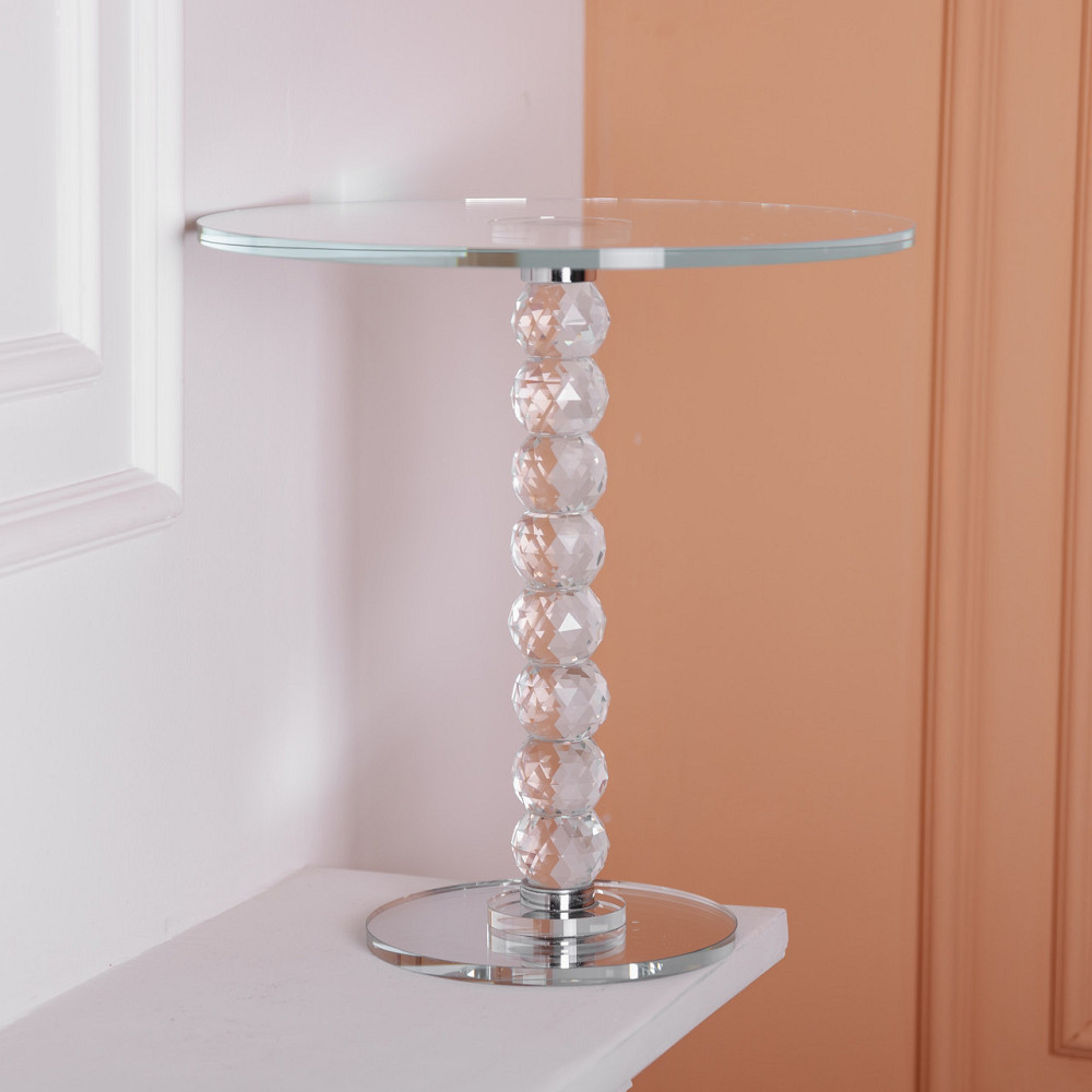 Тортовница стеклянная на ножке 30×32 см см подставка для торта, капкейков прозрачная HP-4-81L Киев - изображение 5