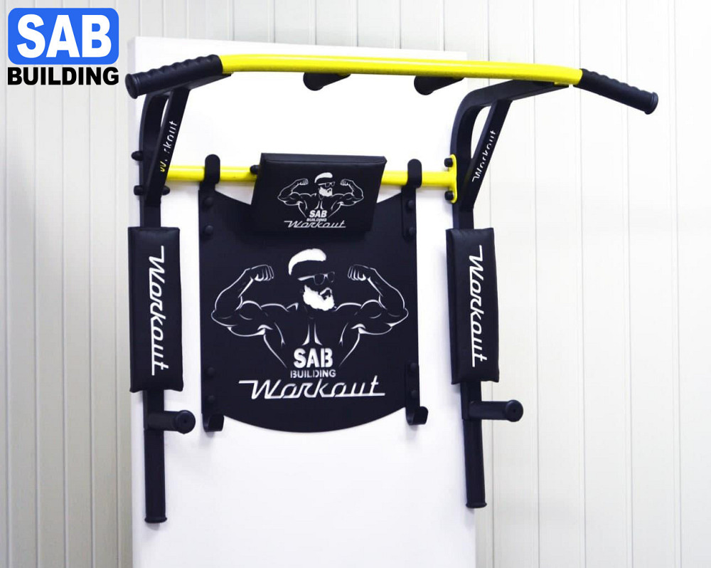 Турник брусья 4 в 1 (3 в 1) Workout домашний разборный настенный (на стену) с рамкой в комплекте С Харьков - изображение 3