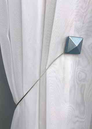 Магниты для штор и гардин Квадрат набор 2 шт Голубой (81-131) Киев