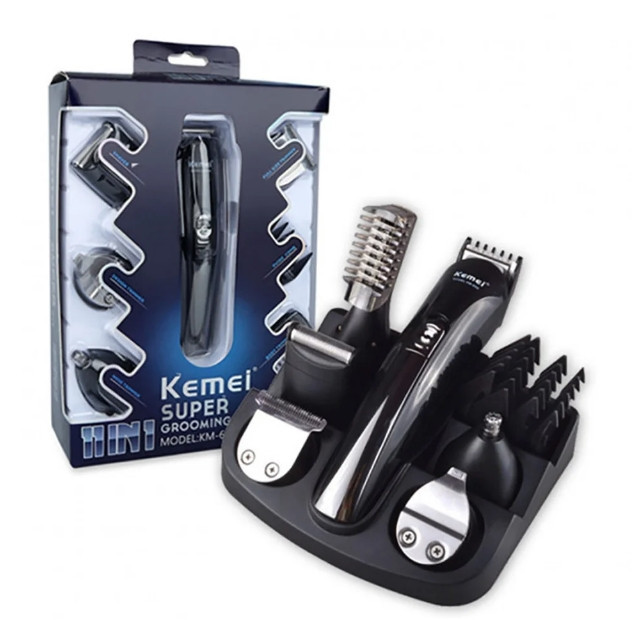Машинка для стрижки Бритва Триммер Kemei KM-600 11 в 1 Стайлер с подставкой Винница - изображение 7