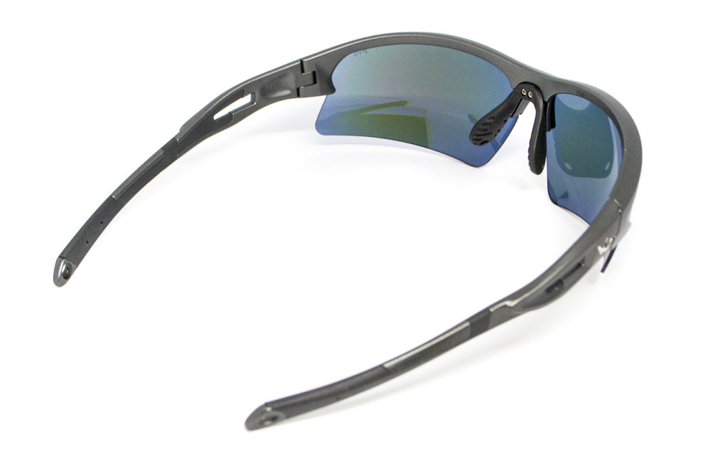Окуляри захисні Venture Gear MontEagle GunMetal (ice blue mirror) Anti-Fog, дзеркальні сині Запоріжжя - фото 5
