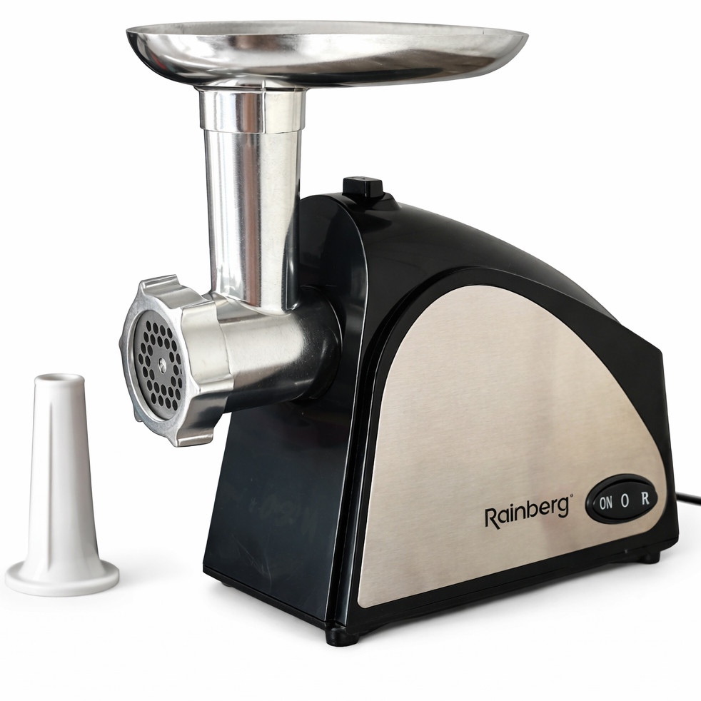 Электрическая мясорубка Rainberg RB-678 3000W с насадкой для колбас шнековая электромясорубка YW-52 Львов - изображение 1
