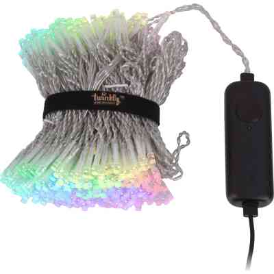 Гирлянда Twinkly Smart LED Curtain RGBW 400, Gen II, IP44, 1.45 х 2.1м, прозрачный (TWW400SPP-TEU) Винница