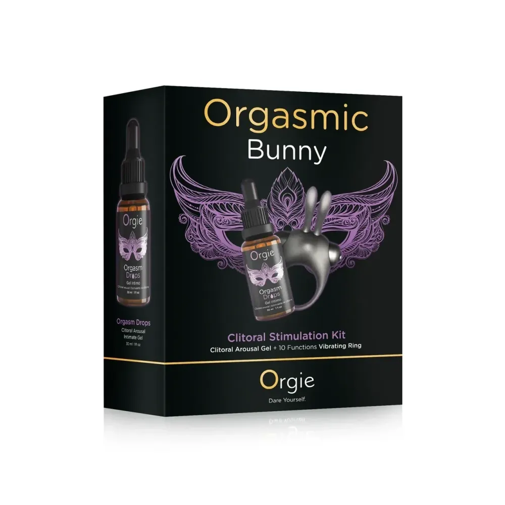 Набір ерекційне віброкільце та краплі для клітора Orgie ORGASMIC BUNNY Sex Aura Київ - фото 6