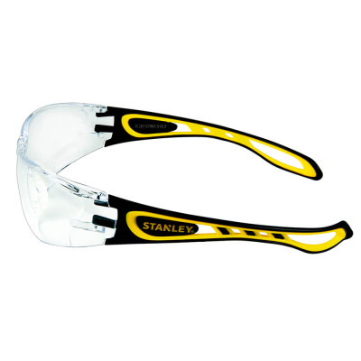 Захисні окуляри Stanley Wrap Around, прозорі, полікарбонатні, з м&apos;якими гумовими дужками (SYE17-10D) Вінниця - фото 3