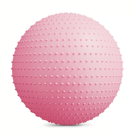 Фітбол масажний Hop-Sport 65см рожевий + насос Київ