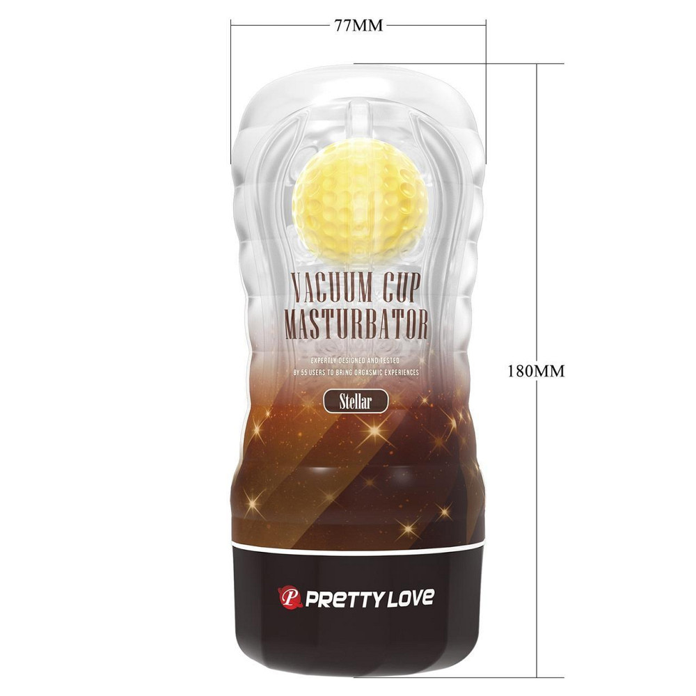 Прозрачный мастурбатор вагина PRETTY LOVE VACUUM CUP MASTURBATOR Stellar ABS TPR Sex Aura Киев - изображение 7