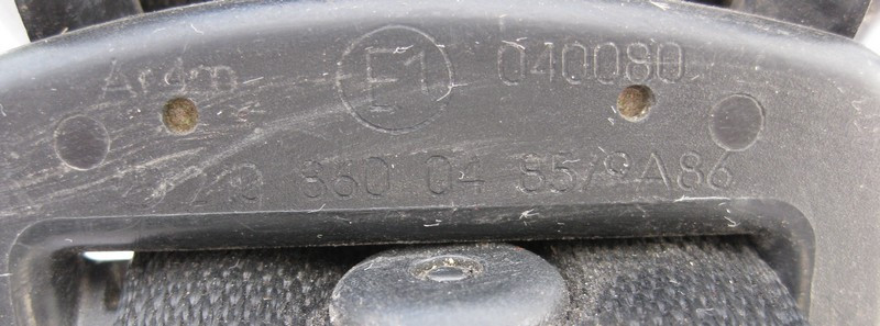 Mercedes-Benz  A2108600485 9A86 Ремінь безпеки задній правий чорний E-Class W210 Одеса - фото 2