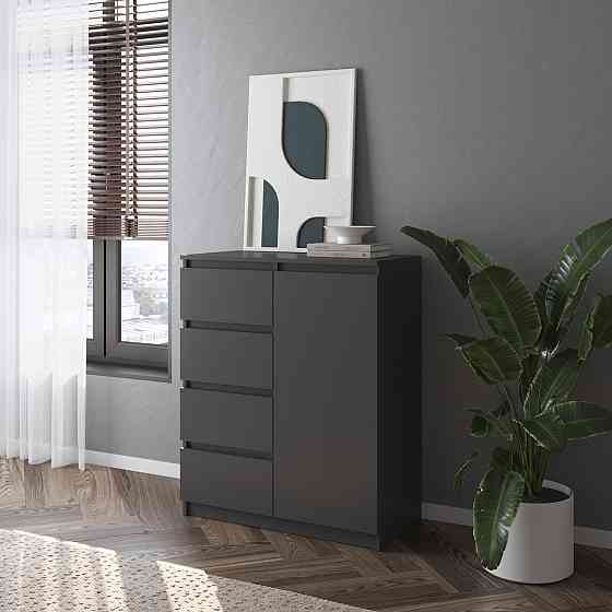 Комод VAYS, сучасний, з полицями, 4 шухляди, без ручок R-32 Львів