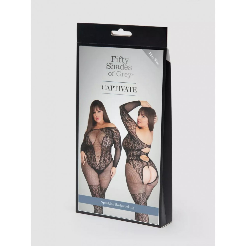Боді Fifty Shades Of Grey Captivate чорний, розмір Plus Size (EU: 46-52) Sex Aura Київ - фото 3