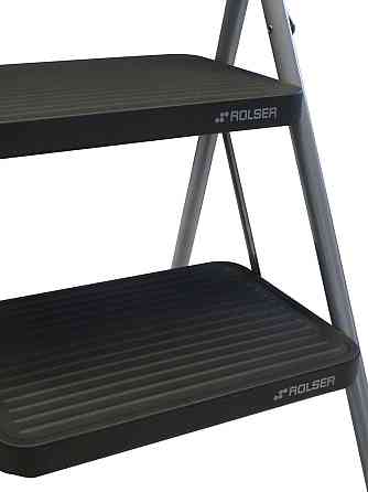 Лестница Rolser Табурет M/10 UNE 2 ступени Антрацит (MET003-1021) Киев