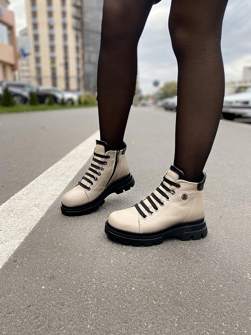 Без бренда Черевики жіночі ASTINI 2034 капучіно (зима, шкіра натуральна) (5179) 38 Коломия - фото 8