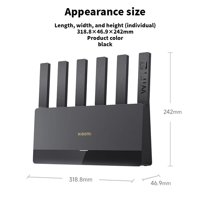 Xiaomi BE6500 Wi-Fi 7 роутер, 512 МБ, 6 антен, Mesh, MU-MIMO, WPA3, 2.5G порт, двохдіапазонний, потужний домашній маршрутизатор Николаев - изображение 1