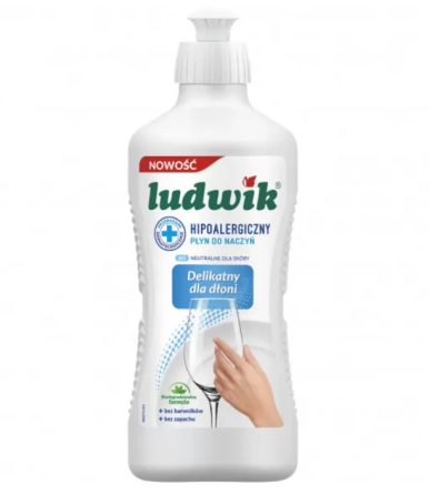 Засіб для миття посуду 450гр гіпоалергенний Ludwik Житомир