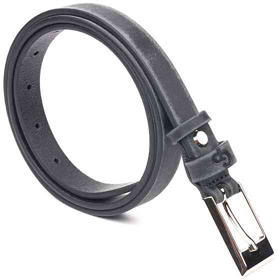 Женский ремень из натуральной кожи в винтажном стиле Grande Pelle 21444 Черный Киев