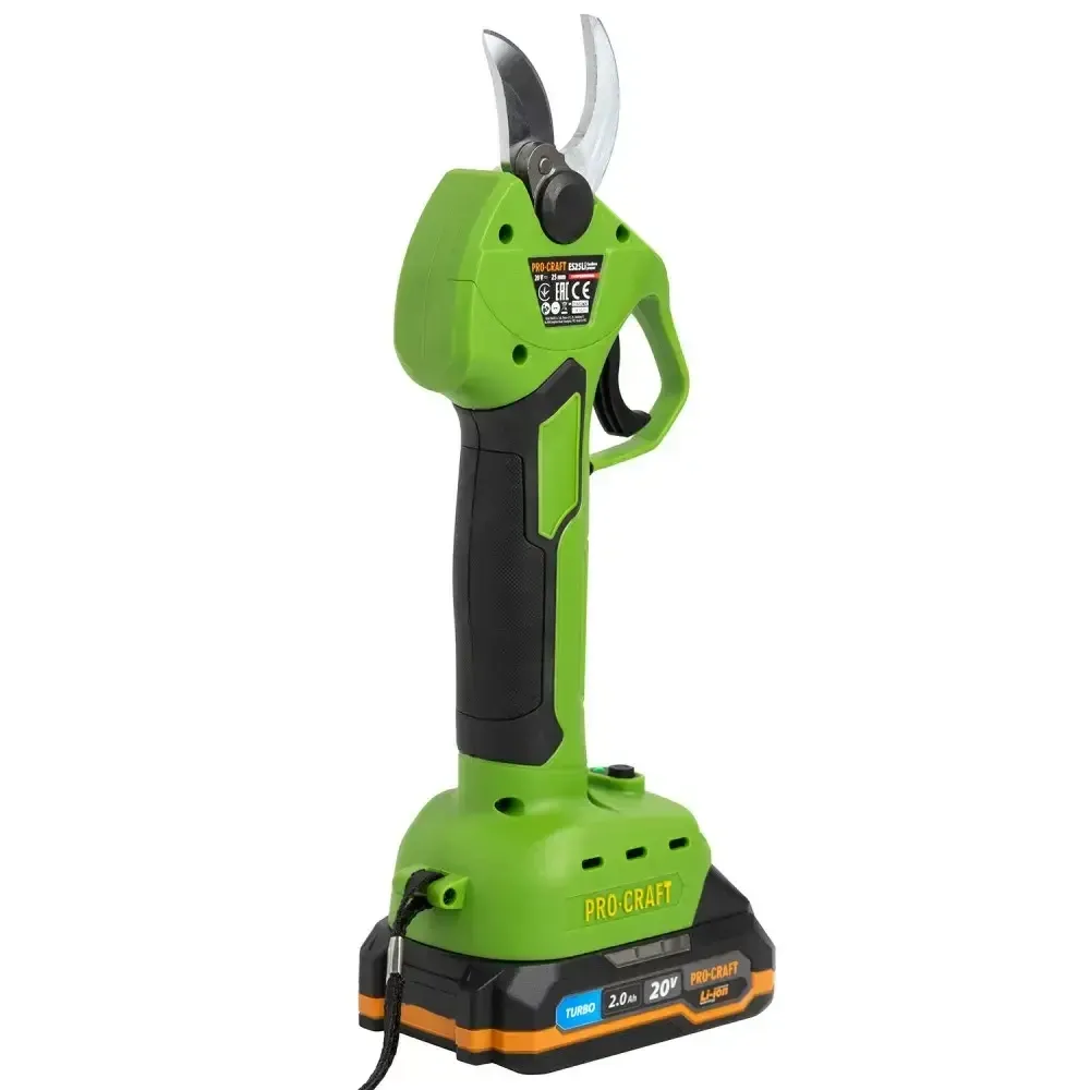 Аккумуляторный секатор Procraft Li-Ion АКБ 20 В,Безщеточный аккумуляторный секатор ES25Li,Садовые аккумуляторные ножницы Львов - изображение 3