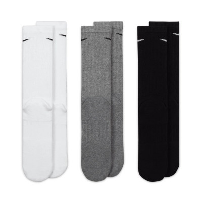 Шкарпетки Nike U NK EVERYDAY PLUS CUSH CREW SX6888-964 38-42 3 пари Білий/Чорний/Сірий (194955548233) Вінниця - фото 3