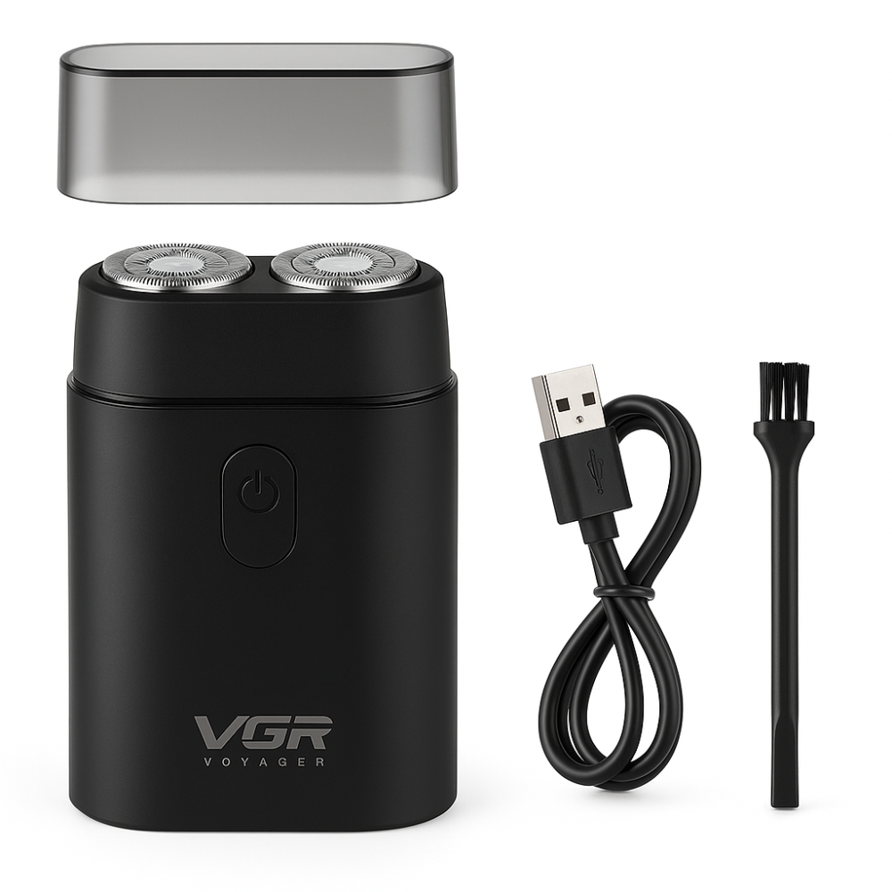 Профессиональная электробритва для дома VGR, Компактная электробритва мужская, Бритвы электрические BR-37 Львов - изображение 18