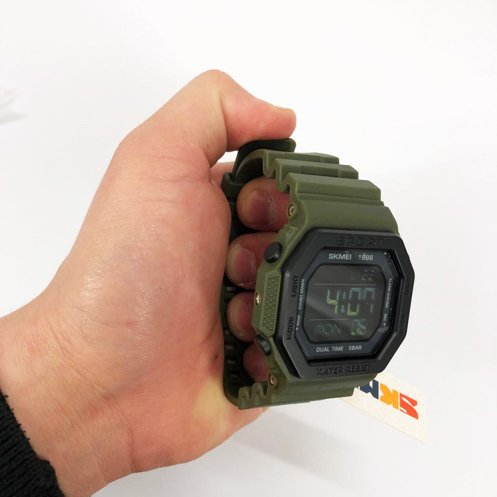 Годинники наручні спортивні, Електронні вологозахищені наручні годинники Водонепроникні 50 м JW-52 Львів - фото 5