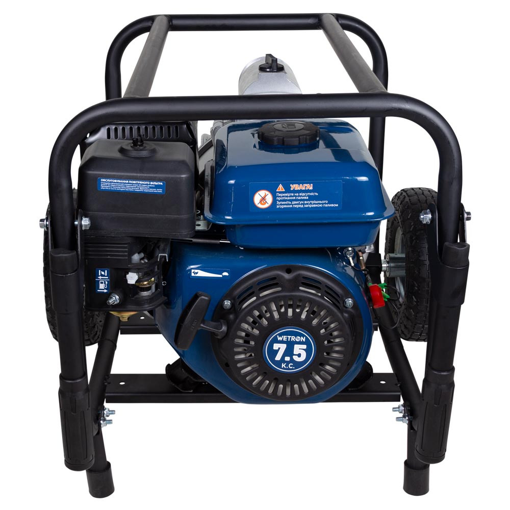 Wetron Мотопомпа 7.5 л.с. Hmax 26м Qmax 60м³/ч (4-х тактный) для грязной воды WM80W WETRON (772 Коломия - фото 4