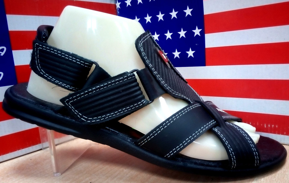 Мужские кожаные сандалии Adidas Киев - изображение 1