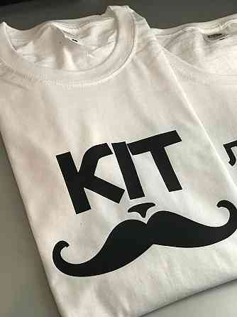 Парні футболки для хлопця та дівчини з написом Кіт/бажаю свого кота Чернівці