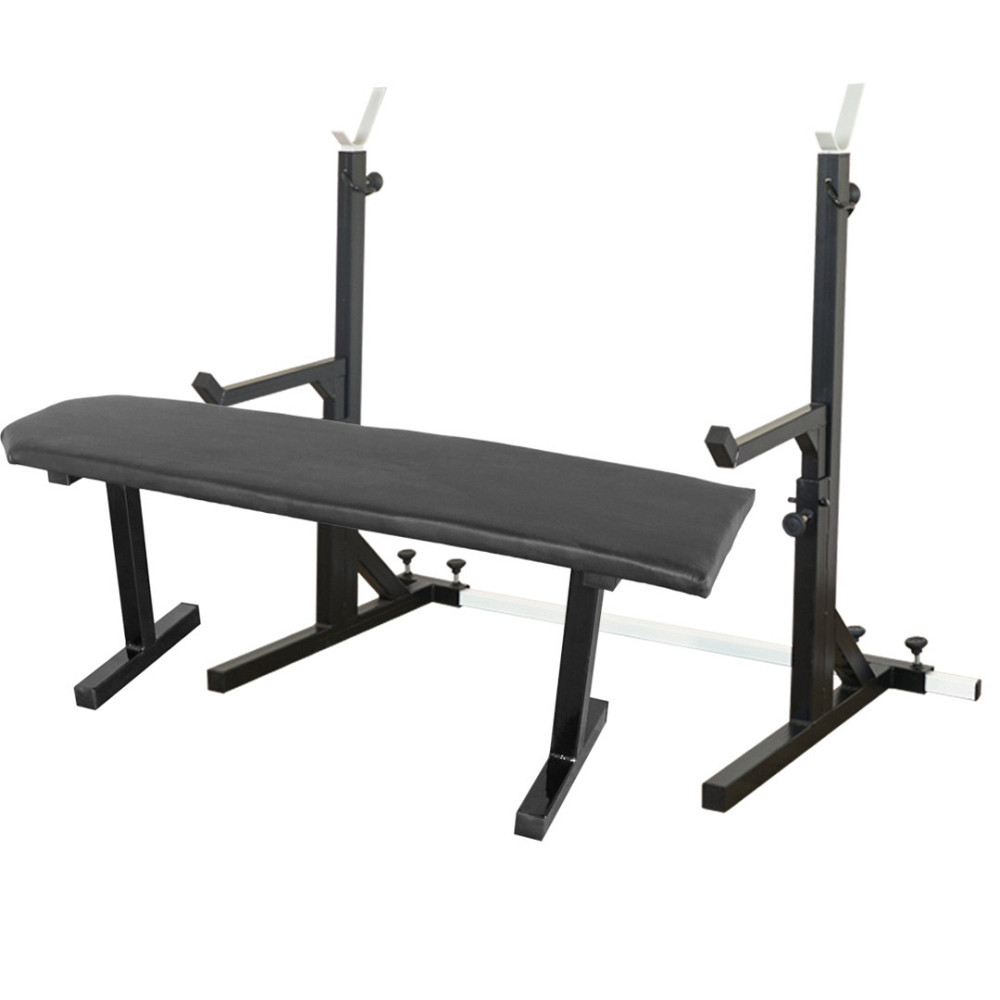 Лавка горизонтальна для жиму + Стійки зі страховкою профіль 40 на 40 мм Київ - фото 3