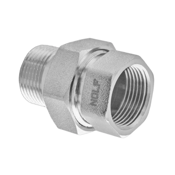 Згін американка Nolf NFC.511-50 - 2" прямий нікельований (NF3235) Київ