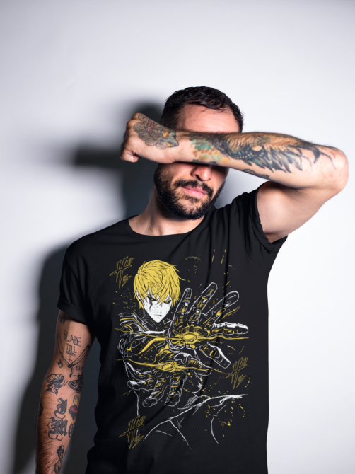 Футболка аниме Генос Аниме Манга Виллаин оверсайз (S/M/L) Черний AnimeJ0664 Днепр - изображение 4