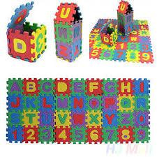 М'який килимок пазл головоломка 36 шт (Англійський алфавіт + цифри) Луцк - изображение 1